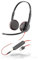 Over-the-head - Binaural - Supra-aural - Cable de 7,45 pies - Micrófono con cancelación de ruido - Noise Canc Poly Blackwire C3225 Headset - Estéreo - Mini Phone (3,5 mm) - Cable - 32 Ohm - 20 Hz - 20