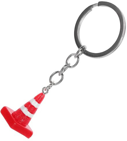 WATIIFUFU Verkehrskegel-schlüsselanhänger Kleiner Schlüsselanhänger Taschenanhänger Rucksack- Geldbörse- Hängende Schlüsseldekoration Süßer Schlüsselanhänge