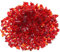 sourcing map 0.66 Pound Fire Glass Stone, 6-9mm High Luster Reflective Fire Pit Glass Rocks for Fireplace Fire Pit Table Home Garden Decoration, Vase Filler, Landscaping, Red
