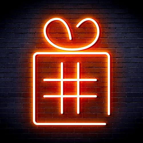 ADVPRO LED-Neonschild mit Band, flexibel, Silikon, Orange, st16s66-fnu0190-o