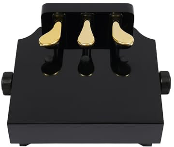 Klavier-unterstützte Pedal, Pedalverlängerung mit Schutzpads Einstellbare Höhe für Kinder im Alter von 4-12 eignet sich Schwarz