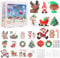 EIKEJI 7000 Stück Bügelperlen Weihnachten, 48 Farben Bügelperlen Set, 5mm Steckperlen mit Platten, 12 Muster, Bügelpapier, Anhänger und Zubehör, für Kinder Geschenk Weihnachtsdekoration