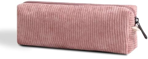 MEISO Trousse à crayons de grande capacité pour enfants avec fermeture éclair, organiseur de papeterie de bureau, trousse à cosmétiques, trousse pour maison, école, bureau, rose, Trousse à crayons de