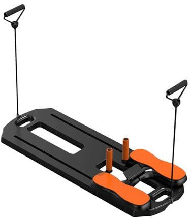 Ab Roller Wheel Training Board, Pilates Board, Abdominal Board, Ab Exercise Machine, Foldable Abdominal Board, Multipurpose Pilates Sliding Board Full-Body for Home Workout Equipment