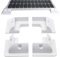 Slocable Lot de 4 supports de panneau solaire - Équerres d'angle sans perçage - Résistant aux UV et à l'eau - Pour camping-cars, bateaux, camping, camionnettes et caravanes
