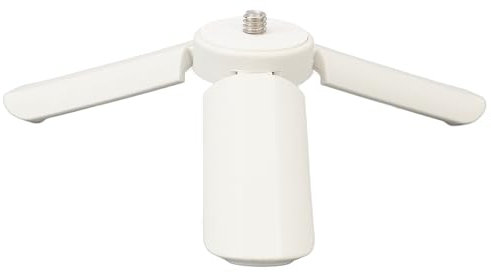 Mini Trépied de Bureau Mini Trépied pour Caméra Pal Trépied de Bureau Compact Poignée de Stabilisation avec Vis de 1 à 4 Pouces (Blanc)