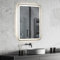 EROMMY 500 X 700 mm Illuminated Bathroom Mirror with shavor socket, Wall Mounted Multifunction Smart LED Bathroom Mirror with Sensor Touch Control, 3 Colors Dimmable Light, Anti-Fog, Memory Function
