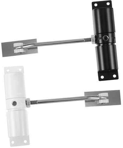 SHINEOFI 2pièces Ferme-porte Automatique à Ressort Lot Pour Portes Résidentielles Charnière De Fermeture Silencieuse Force Réglable Et Installation Facile