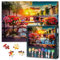 1000 Teile Puzzle UNESCO Grachten Amsterdam | Sommerliche Szene mit Blumen & Fahrrädern auf Brücke | Künstlerische Niederländische Landschaft | Schwieriges Papierpuzzle für Erwachsene