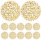 BESTYASH 12Pièces Plateau de Service Ramadan Décoration Eid Mubarak Vaisselle Réutilisable pour Collations et Desserts pour Repas Famille et Événements Festifs Design Élégant