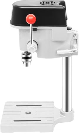 Perceuse à colonne 220 V 340 W | Transmission à 3 vitesses pour bois, métal, plastique | Perceuse d'établi précise pour atelier et bricolage | Mini perceuse à colonne avec puissance commerciale