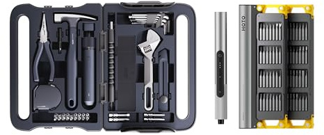 40 Pezzi Cassetta Attrezzi Completa con Cacciavite Elettrico e SNAPBLOQ™ S-A01 Set di Cacciaviti di Precisione Master 3.7V