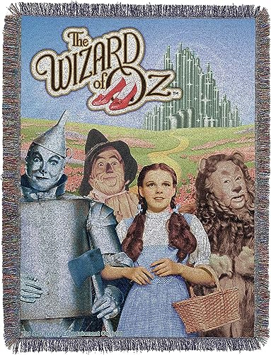 NORTHWEST Warner Brothers Wizard of Oz, gewebter Wandteppich, Überwurf, 122 x 152 cm, Mehrfarbig