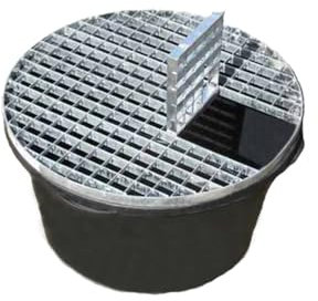 Aqua Moda Reinforced Heavy Duty Pebble Pool, 66cm Diameter, 9L Capacity, Round Shape, Ideal for Recreational Activities, Exercise, Relaxation, In-Ground Installation