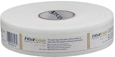 Saint Gobain ADFORS FibaFuse Paperless Drywall Joint Tape, 2-1/16 in x 250 ft - White