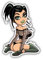Gothic Girl Eyes Sexy Hochwertigen Auto-Autoaufkleber 8 x 12 cm