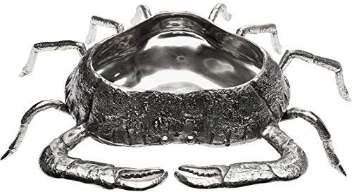 Kare Design Schale Crab, Silber, dekorative Dekoschale, Krabbenskulptur, Accessoire, Esszimmer, große Schale, (H/B/T) 17x69x53cm