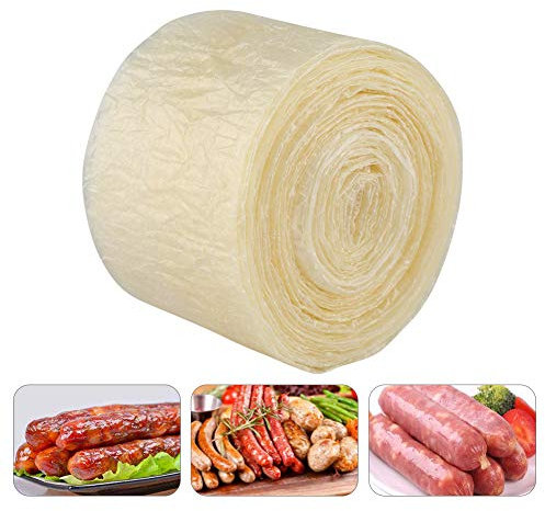 Involucro di salsiccia essiccazione commestibile a 2 strati per salsicce fatte in casa saporite Prosciutto 8m di carne Cucina di casa Dinning 2Pcs