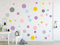 timalo® 73078-120 Wandsticker Kinderzimmer Kreise Pastell Rosa
