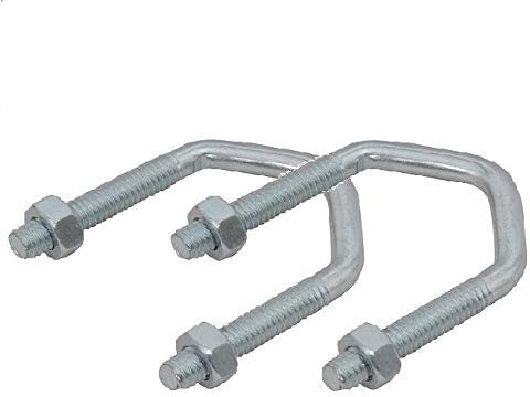 K M Electronics® 2 X TV Aerial Pole V U Bolt CLAMP MAST Bracket 2.5