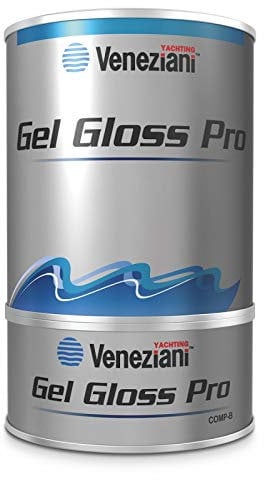 Veneziani Gel Gloss Pro finitura poliuretanica bicomponente, colore: bianco, size: 2,5 lt A+B