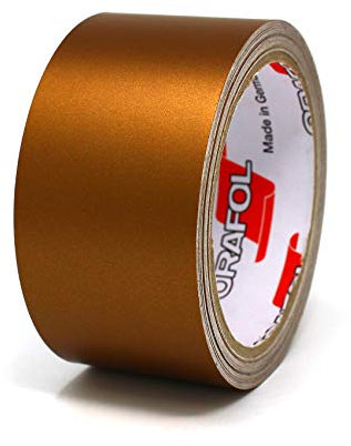 10 Meter (1,39€/Meter) Matt Zierstreifen Auto Motorrad Boot Modellbau Basteln DIY Deko - Finest Folia Dekorstreifen Seitenstreifen Klebestreife (Kupfer Matt, 30mm Breite)
