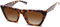 SOJOS Sonnenbrille Damen Polarisiert Vintage, Sonnenbrille Herren Retro Groß Cateye Verspiegelt Eckig Coole Frauen 90er Jahre Rechteckige Mode Unisex UV400 Schutz Brille SJ2115, Braun-Schildpatt/Braun