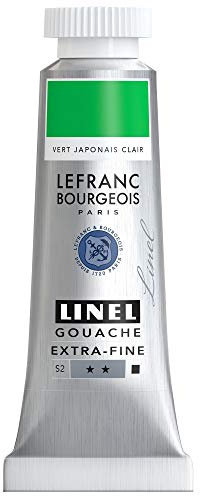 Lefranc Bourgeois Linel Gouache Extra-Fine Tube 14 ml Vert Japonais Clair Série 2