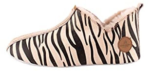 Shepherd of Sweden - Lina Lammfell-Hausschuhe - Damen - 100% Echtes Lammfell - Bequem - Weich und warm - Flauschig