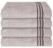 Schiesser Frottier Handtuch Skyline Color im 4er Set | 100% Baumwolle aus nachhaltiger Produktion | saugstark, weich, farbecht | 50x100cm | Hellgrau