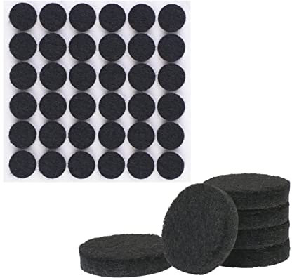 VABNEER 108 Stücke Filzgleiter Selbstklebend Rund, 15mm Schwarz Filz Pads Stühle mit 5mm Dick, Möbelgleiter Bodengleiter Schutz Ihrer Möbel Böden