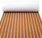 WEAFRICTCH Eva Schaum Boot, Teakholz Eva Schaum Bodenbelag 240x90x0.6cm, Anti-Rutsch Deck Bodenbelag Teppich, Marine Rutschfester Boden, Deck Teppich selbstklebend, Yacht Marine Bodenbelag