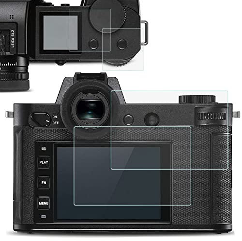 SL2 Top+LCD Displayschutzfolie für Leica SL2 SL2 Digitalkamera, Fire Rock, ultraklar, Härtegrad 9H, gehärtetes Glas, Abdeckung für Leica SL2-4 Stück
