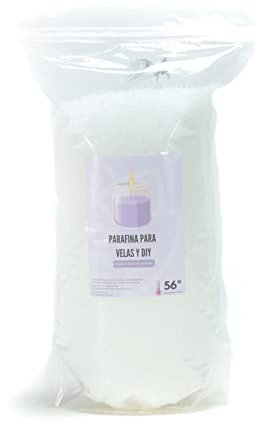 Cera de Parafina natural para hacer Velas aromaticas en bolsa de 1Kg, manualidades DIY, kit para hacer velas, parafina para velas con forma de perlas de color blanco