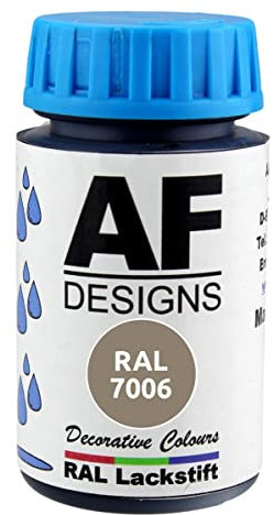 Alex Flittner Designs Vernice RAL 7006 beige opaco 50 ml legno metallo mobili bagno vernice ritocco vernice di riparazione