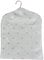 Jolee Fabrics Premium Oilcloth Peg Bags with Wooden Hanger - Large Waterproof Peg Bag, Clothes Clip Storage Perfect for Any Washing Line(Grey and Slate Star)