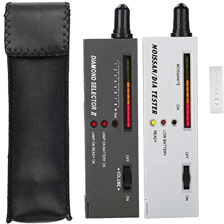 Moissanit-Tester, professionelle Schmuckauswahl, Diamant-Tester, tragbar, II Edelstein-Prüfgerät, Werkzeug mit Tasche aus PU für professionelle Moissanit-Tests