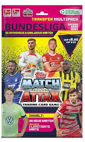 Topps Bundesliga Match Attax Fußball-Sammelkarten 2022/23 - Transfer Multipack