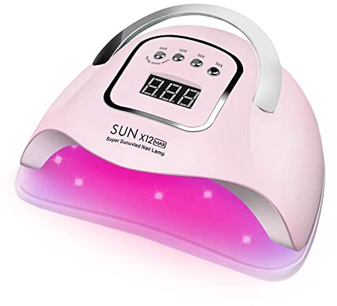JYFKINN Lampada UV LED Unghie, 280W Professionale 66 Sfere di Lampada a LEDs, Semipermanente Curare Rapidamente Pedicure Fornetto per Tutti i Smalti, con sensore automatico 4 impostazioni timer