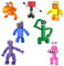 Rainbow Friends Mini Figure Set，7PCS Rainbow Friends Figure Modell,Rainbow Cake Topper，Rainbow Friends Action Figures, Rainbow Friends Building Blocks Figures Modell Spielzeug
