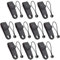 GEARMAX 20 Pcs Multifunktion Zeltplane Clips Set Zeltklemme Krokodil Mund Clip Zubehör Zelt für Camping,Bootsabdeckungen, Markisen, Banner,10 Gebundene Seile und 10 Zeltplane Clips
