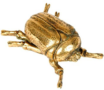 Horror-Shop Goldfarbener Skarabäus Käfer als Wanddeko 15cm