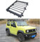 Auto Dach Gestell Wohnung Reisen Rahmen, Aluminiumlegierung Dach Gestell, Gepäck Ladung Träger, Auf dem Dach Gepäck Halter, Korb Tablett, Für Suzuki Jimny JB64 JB74 2019–2023,with Light