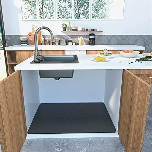 LuminescentDream Alfombrilla para Debajo del Fregadero,Forro Impermeable para fregaderos de Cocina y baño,Alfombrillas duraderas y Gruesas,Protege los gabinetes,Impermeable Cuttable Reutilizable
