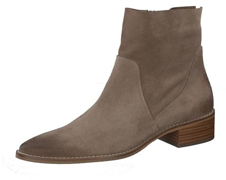 Paul Green Damen Stiefelette, Frauen Ankle Boots,reißverschluss,Stiefel,Bootee,Booties,halbstiefel,Kurzstiefel,Beige (Antelope),42 EU / 8 UK
