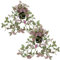 Oairse Set of 2 Artificial Plants in Pots Fake Trailing Plants String of Plants Decorative Fake Potted Plants Faux Fittonia Plant for Indoor Outdoor Home Office Bathroom Kitchen Shelf Decor