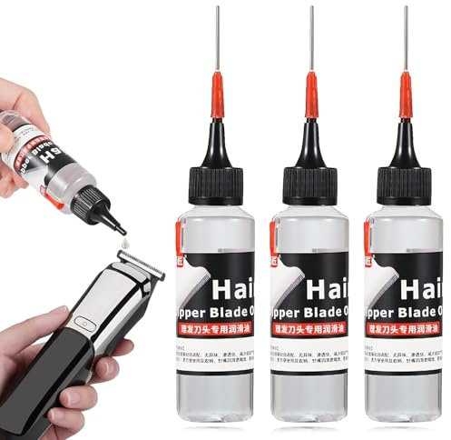 3pcs Scherkopf ÖL für Haarschneidemaschinen Rasierer ÖL Haarschneidemaschine ÖL für Rasierer ScherkopföL Geruchloses Reibungsminderndes für Haarschneider Rasierer Feinmechanik ÖL Leichtes Rasier 120ml