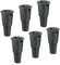 Set 6X Komposter Unterirdischer Garten 11 L Anthrazit Kunststoff H 53 cm modularer Komposteimer Bio Mülleimer