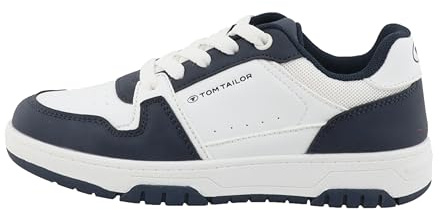 Tom Tailor Kids 9570100001 Sneaker, White-Navy, 35 EU