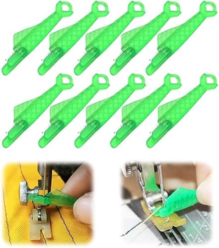Fischmaul-Nähmaschinen-Nadeleinfädler, 2024 verbesserter automatischer Nadeleinfädler für Nähmaschine, Schnellnähmaschinen-Schlaufen-Nähmaschinen-Nadeleinfädler Werkzeug (10 Stück)